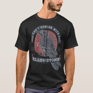 Yellowstone Crow Evil Logo Zip T-Shirt