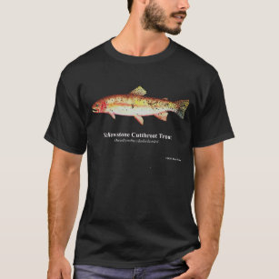 Yellowstone Cutthroat Trout; Metalldruck: Dunkles  T-Shirt