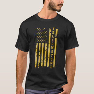 Yellowstone Distressed American Flag T-Shirt