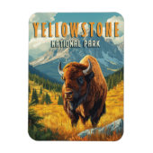 Yellowstone: Eine Retroreise Magnet (Vertikal)