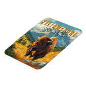 Yellowstone: Eine Retroreise Magnet (Linke Seite)