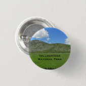 Yellowstone Einzigartiges Foto Landschaft National Button (Vorne & Hinten)