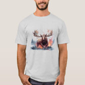 Yellowstone Elch T - Shirt (Vorderseite)