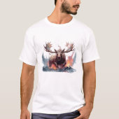 Yellowstone Elch T - Shirt (Vorderseite)