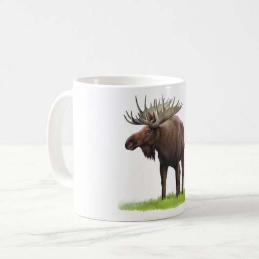 Yellowstone Elch-Tasse Kaffeetasse (Vorderseite Links)