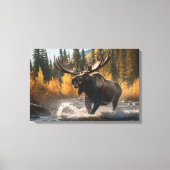 Yellowstone Elche Leinwand Art (Vorderseite)