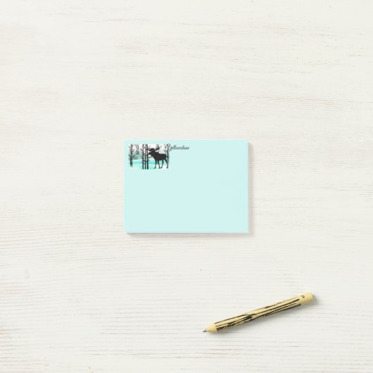 Yellowstone-Elche nach den Notizen (Auf Schreibtisch)