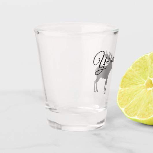 Yellowstone-Elche Schnapsglas (Links)