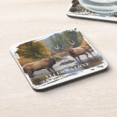 Yellowstone Elk Beverage Coaster Getränkeuntersetzer (Linke Seite)