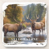 Yellowstone Elk Beverage Coaster Getränkeuntersetzer (Vorderseite)
