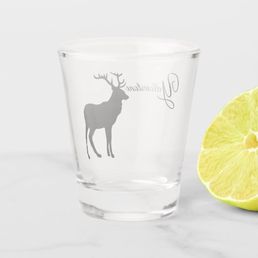 Yellowstone Elk Schnapsglas (Rückseite)