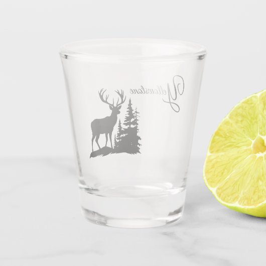 Yellowstone Elk Schnapsglas (Rückseite)