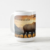 Yellowstone Elk-Tasse Kaffeetasse (Vorderseite Links)