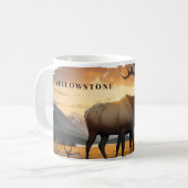 Yellowstone Elk-Tasse Kaffeetasse (Vorderseite Links)