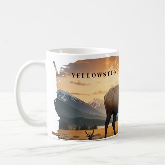 Yellowstone Elk-Tasse Kaffeetasse (Links)