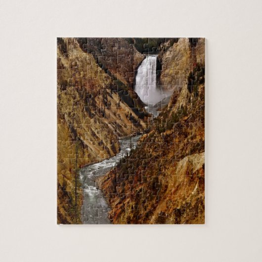 YELLOWSTONE-FALL IN YELLOWSTONE NATIONALPARK PUZZLE (Vertikal)