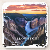 Yellowstone-Fälle Getränkeuntersetzer (Vorderseite)