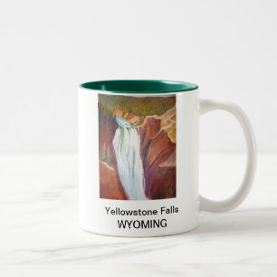 Yellowstone-Fälle Zweifarbige Tasse