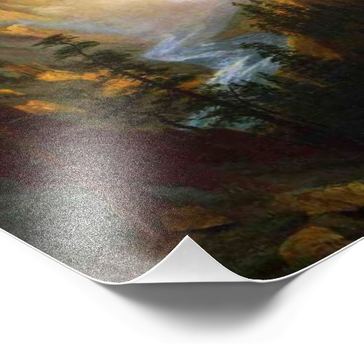 Yellowstone Falls Foto Print (Ecke)