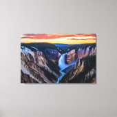 Yellowstone Falls Leinwand Art (Vorderseite)