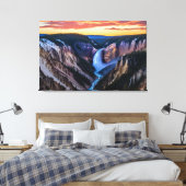 Yellowstone Falls Leinwand Art (Insitu (Schlafzimmer))