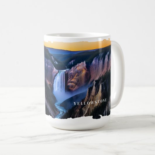 Yellowstone Falls Tasse (VorderseiteRechts)