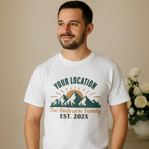 Yellowstone Familien-Trip-Shirt   Benutzerdefinier T-Shirt