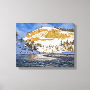 Yellowstone-Fluss Leinwanddruck