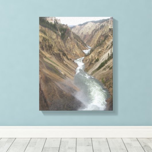 Yellowstone-Fluss Leinwanddruck (Insitu (Holzboden))