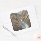 Yellowstone-Fluss Quadratischer Aufkleber (Umschlag)
