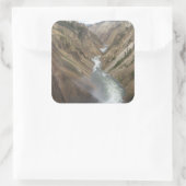 Yellowstone-Fluss Quadratischer Aufkleber (Tasche)