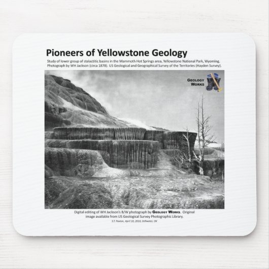 Yellowstone-Geologie geht mit II - heiße Quellen Mousepad (Vorne)