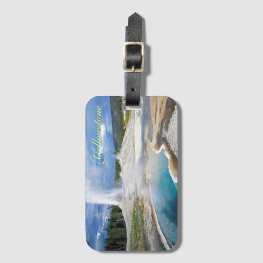 Yellowstone-Gepäck Gepäckanhänger (Vorderseite Vertikal)