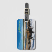 Yellowstone Gepäcktag-Buffalo Gepäckanhänger (Vorderseite Vertikal)