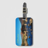 Yellowstone Gepäckträger-Tag-Elch Gepäckanhänger (Vorderseite Vertikal)