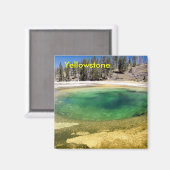 Yellowstone-Geyser Magnet (Vorderseite/Rückseite)