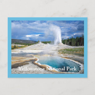 Yellowstone Geyser Postkarte