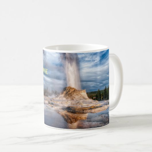 Yellowstone Geyser-Tasse Kaffeetasse (VorderseiteRechts)