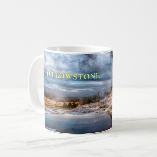 Yellowstone Geyser-Tasse Kaffeetasse (Vorderseite Links)