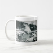 Yellowstone-Geysir-Vintager Objektträger Kaffeetasse (Links)