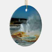 Yellowstone-Geysire Keramik Ornament (Rechts)