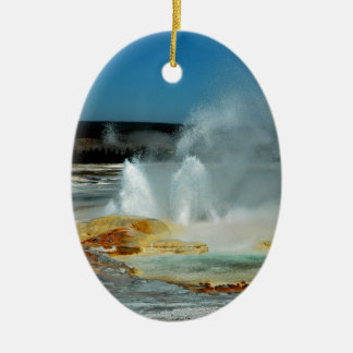 Yellowstone-Geysire Keramikornament