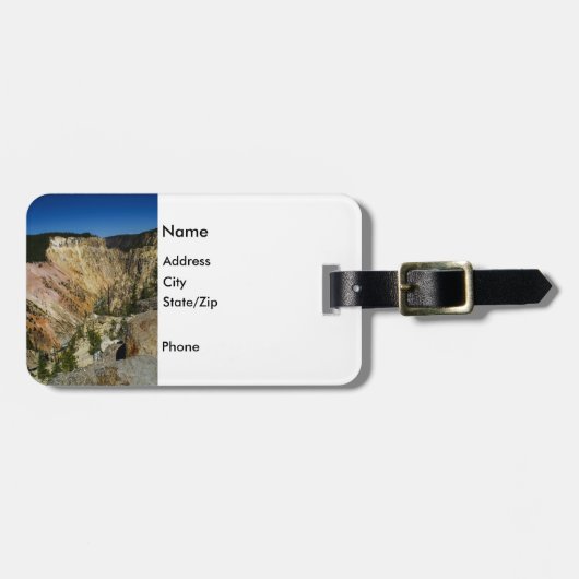 Yellowstone Grand Canyon Gepäckanhänger (Vorderseite horizontal)