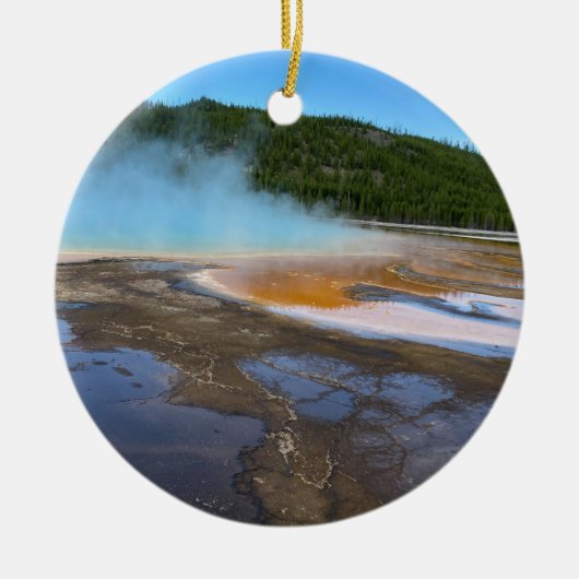Yellowstone Grand Prisma Spring Keramik Ornament (Vorne)