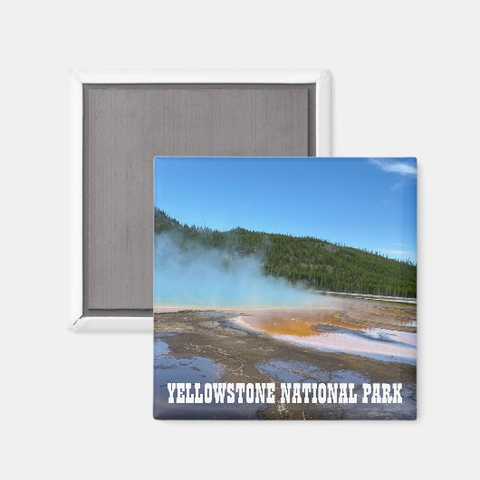 Yellowstone Grand Prisma Spring Magnet (Vorderseite/Rückseite)