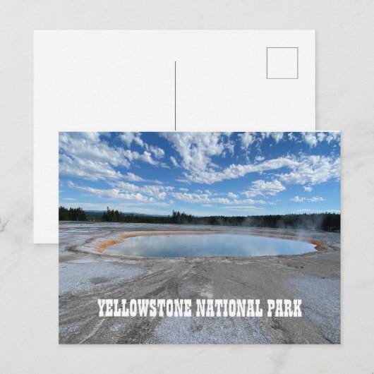 Yellowstone Grand Prisma Spring Postkarte (Vorne/Hinten)