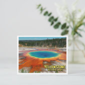 Yellowstone Grand Prismatic Foto Postkarte (Stehend Vorderseite)