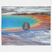 Yellowstone Grand Prismatic Hot Spring - Anpassen Fleecedecke (Vorderseite (Horizontal))