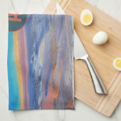 Yellowstone Grand Prismatic Hot Spring - Anpassen Geschirrtuch (Viertel Falte)