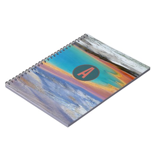Yellowstone Grand Prismatic Hot Spring - Anpassen Notizblock (Linke Seite)